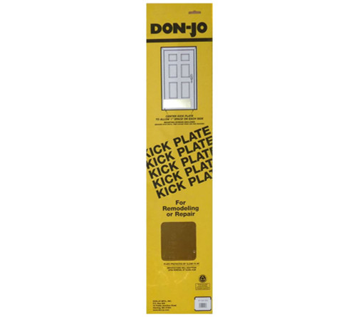 Don Jo IP-90 12X32 606 Kick Plate 050 Metal Satin Brass Finish