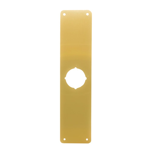 Don Jo RP-13515-605 Remodeler Plate 3-1/2 by 15 2-1/8 Centered Hole Bright Brass Finish