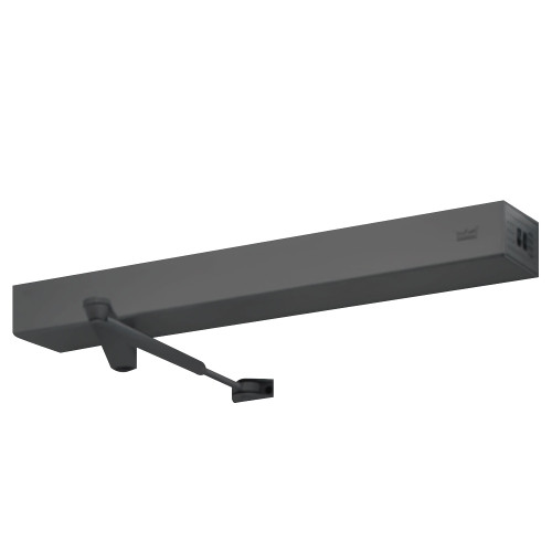 Dorma ED900 J8 SW 693 Grade 1 Low Energy Surface Mounted Electromechanical Door Operator Regular with Mechanical Stop Push Side Mounted Top Jamb Up to 48 Door Standard Width Cover 110 Deg Powered 180 Deg Manual Swing Black Painted Finish ED900 J8 SW 693