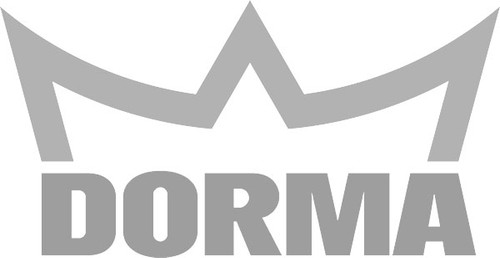 Dorma FS1 LOGO Frame Switch 1-3/4 x 4-1/2 Plate Normally Open Hardwired ADA Symbol Blue Letters on Stainless Steel