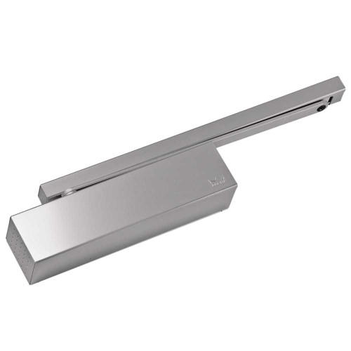 Dorma TS9315 ST 689 Grade 1 Surface Applied Door Closer Size 1-5 Spring Stop Track Pull Door Mounted with Stop Pull Side Aluminum Painted Finish TS9315 ST 689