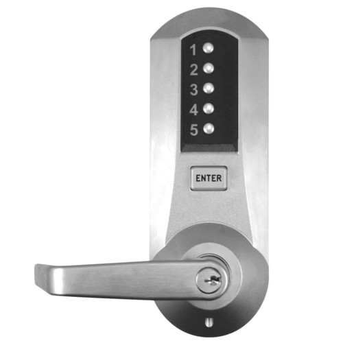 DormaKaba 5035XSWL-26D-41 Cylindrical Combination Lever Lock Interior Combination Change DOD 2-3/4 Backset 3/4 Throw Latch KIL Schlage C Keyway Satin Chrome