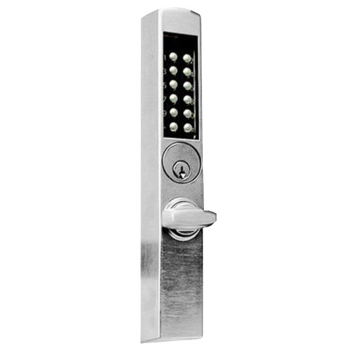 DormaKaba E3066MSNT-626-41 E-Plex 3000 for Adams Rite Deadbolts 300 Access Codes 9000 Audit Events Schlage C Keyway Thumbturn Satin Chrome E3066MSNT-626-41