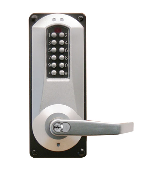 DormaKaba E5086SWL-626-41 E-Plex 5086 Entry/Egress Back to Back Mortise Lock 100 Access Codes 3000 Audit Events Schlage FSIC Prep Less Core Satin Chrome