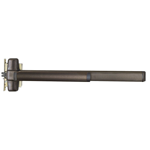 Von Duprin 9875L-BE-12-F 3 643E LHR Grade 1 Fire Rated Mortise Exit Device Wide Stile Pushpad 36 Passage Function Lever with Escutcheon Less Dogging Aged Bronze Finish Left Hand Reverse