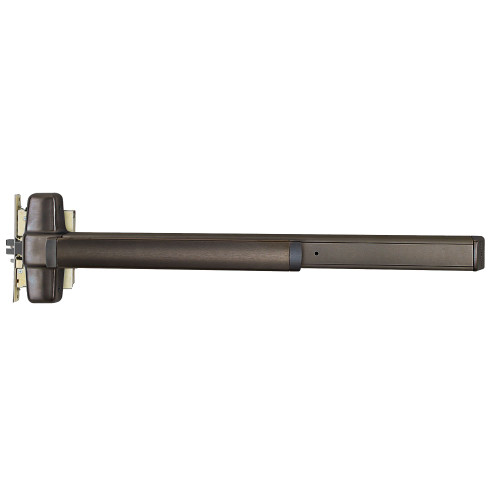 Von Duprin 9875L-DT-01 4 643E LHR Grade 1 Mortise Exit Device Wide Stile Pushpad 48 Dummy Trim Lever with Escutcheon Hex Key Dogging Aged Bronze Finish Left Hand Reverse
