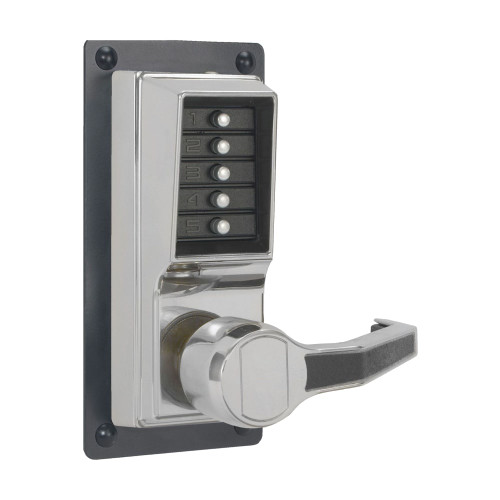 DormaKaba LRP1010-026-41 Exit Trim Lever Lock Combination Only Right Hand Reverse Bright Chrome