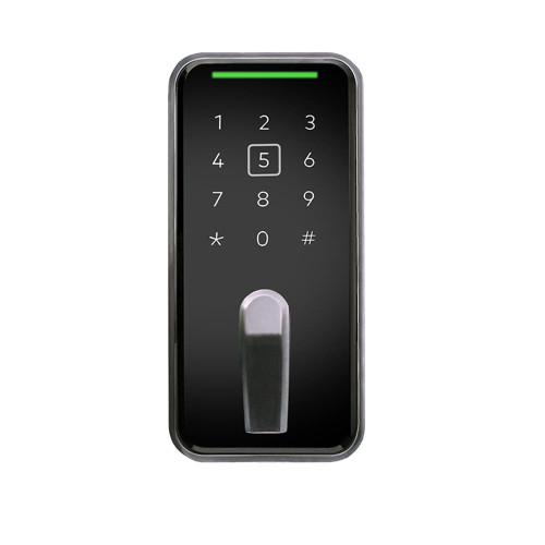 DormaKaba Multihousing MD0032-ECB-CB-0 Grade 2 Saffire LX-D Electronic Deadbolt Lockset with Clutch Mechanism Built-in Contactless RFID Reader Standalone Electronic Override Vertical Mounting BLE Enabled Satin Chrome MD0032-ECB-CB-0
