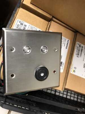 Dortronics 7202xL2-HxCS 7201 Series Hi-Intensity LED Indicator 11/16 Diameter 1 each Red and Green LED Piezo Continuous Sounder Stainless Steel Double Gang Mount 7202xL2-HxCS