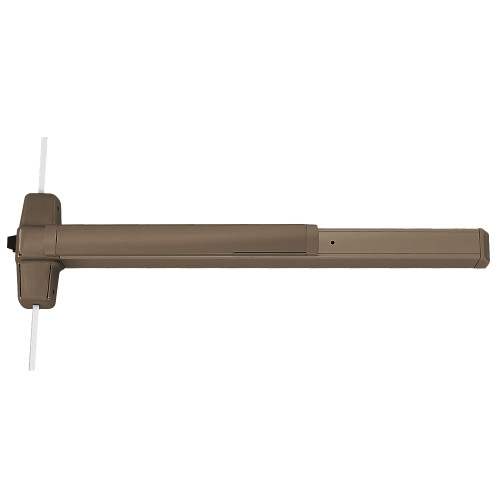 Von Duprin RX9857K-BE 4 US10B Grade 1 3 Point Exit Bar 48 Device 84 Door Height Passage Function Knob with Escutcheon Request to Exit Switch Hex Dogging Dark Oxidized Satin Bronze Oil Rubbed Finish Field Reversible