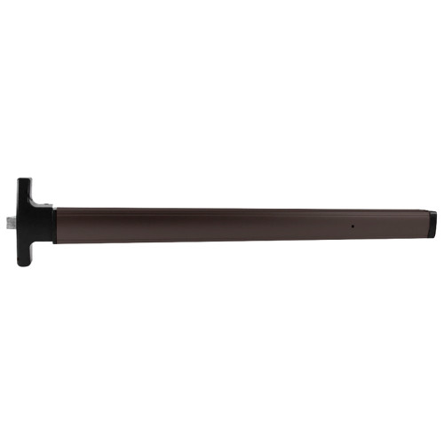 Falcon 1792NL-OP/HB-OP 36IN DC13 Grade 1 Rim Exit Device Narrow Stile Pushpad 36 Device Hex Key Dogging Night Latch Optional Pull Rim Cylinder Dark Bronze Anodized Aluminum Finish Non-Handed 1792NL-OP/HB-OP 36IN DC13