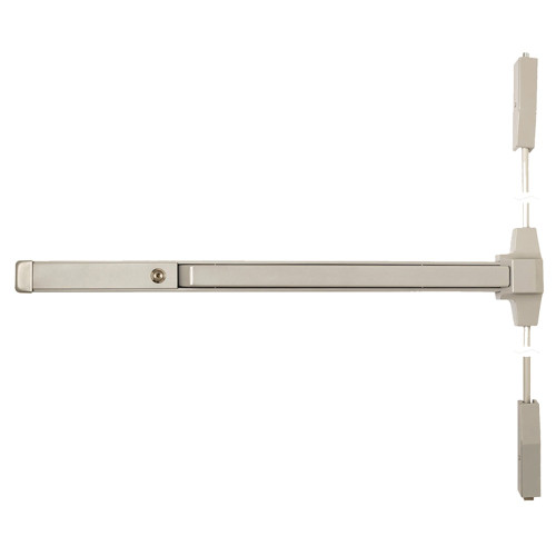 Falcon 20-V-EO US32D 3FT Grade 1 Surface Vertical Rod Exit Device Wide Stile Pushpad 36 Device Satin Stainless Steel Finish Non-Handed 20-V-EO US32D 3FT