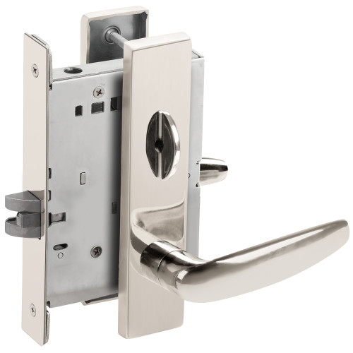 Schlage L9040 07L 625 Grade 1 Bed Bathroom Privacy Mortise Lock 07 Lever L Escutcheon Bright Chrome Finish Field Reversible