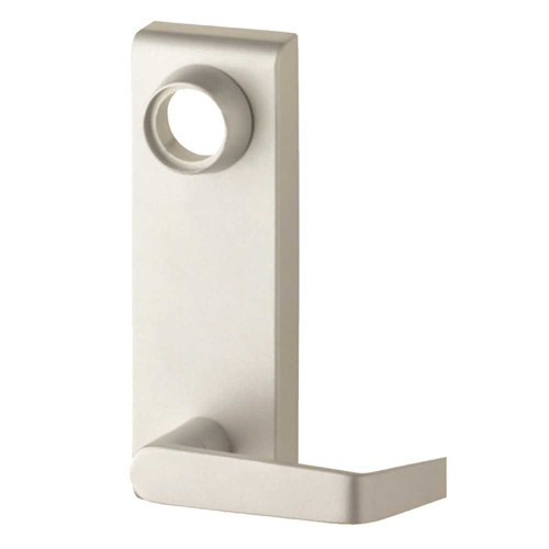 Falcon 212L-NL US32D Grade 1 Exit Device Trim Escutcheon Nightlatch Lever Trim Non-Handed Satin Stainless Steel 212L-NL US32D