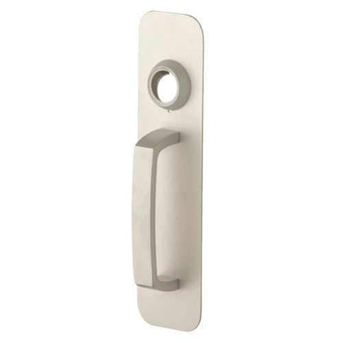 Falcon 218-NL US32D Grade 1 Exit Device Trim Handle Pull Plate Nightlatch Pull Trim Non-Handed Satin Stainless Steel