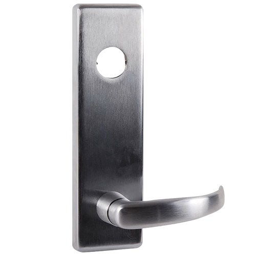 Falcon 510L-NL-D US4 25 Series Lever Trim Night Latch Function Dane Lever Design Satin Brass