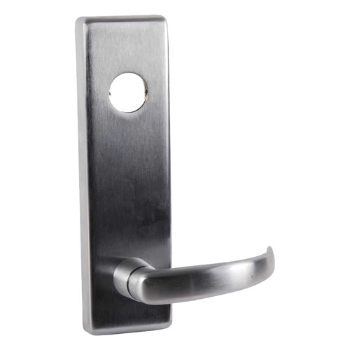 Falcon 510L-NL-Q US32D 25 Series Lever Trim Night Latch Function Quantum Lever Design Satin Stainless Steel 510L-NL-Q US32D