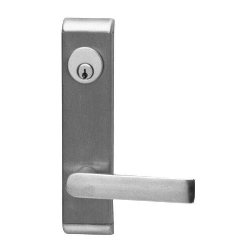 Falcon 712L-R/V D 26D LHR 24 Series Lever Trim Classroom Function Dane Lever Design Rim and Vertical Rod Application Left Hand Reverse Satin Chrome 712L-R/V D 26D LHR