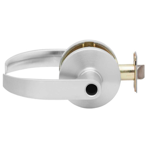 Falcon B501LD Q 626 Grade 2 Cylindrical Lock Entry Function Less Cylinder Quantum Lever Standard Rose Satin Chrome Finish Non-handed B501LD Q 626