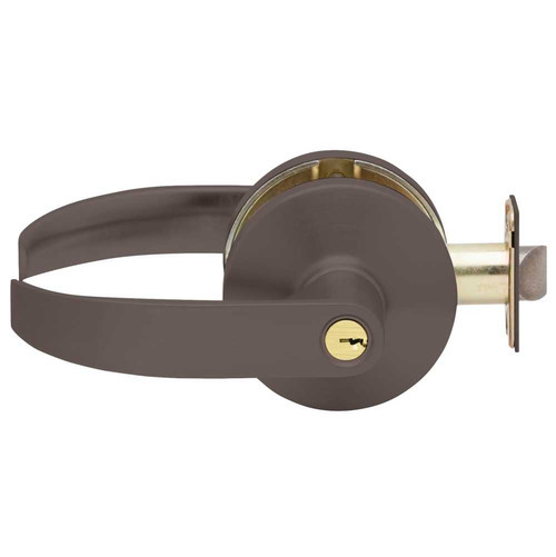 Falcon B511CP6D Q 613 Grade 2 Cylindrical Lock Entry/Office Function Key in Lever Cylinder Quantum Lever Standard Rose Dark Oxidized Satin Bronze Oil Rubbed Finish Non-handed B511CP6D Q 613