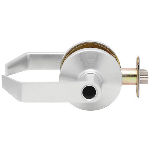 Falcon B561LD D 626 Grade 2 Cylindrical Lock Classroom Function Less Cylinder Dane Lever Standard Rose Satin Chrome Finish Non-handed