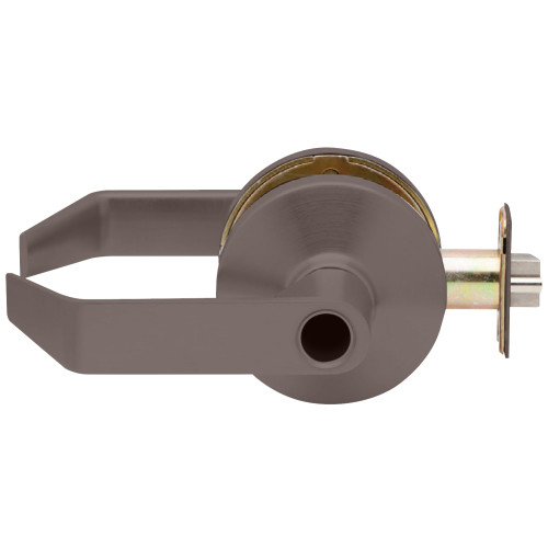 Falcon B581LD D 613 Grade 2 Cylindrical Lock Storeroom Function Less Cylinder Dane Lever Standard Rose Dark Oxidized Satin Bronze Oil Rubbed Finish Non-handed