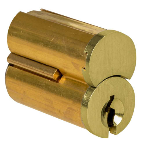 Falcon C649 D 606 SFIC 7-Pin Core 7-Pin D Keyway Uncombinated 0 Keys Satin Brass Finish Non-Handed C649 D 606