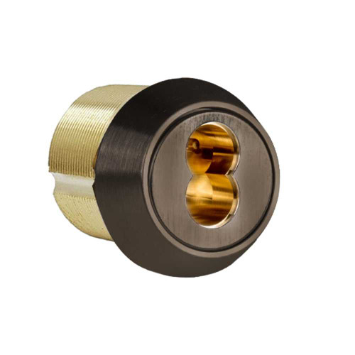 Falcon C977 613 SFIC Mortise Housing Adams Rite IC Cam 012667-001 8 6-Pin Keyway Dark Oxidized Satin Bronze Oil Rubbed Finish Non-Handed C977 613