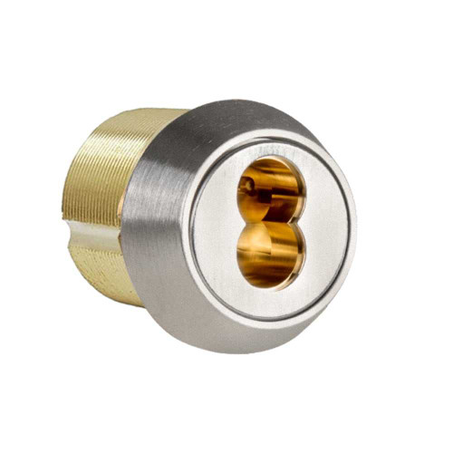 Falcon C977 630 SFIC Mortise Housing Adams Rite IC Cam 012667-001 8 6-Pin Keyway Satin Stainless Steel Finish Non-Handed C977 630