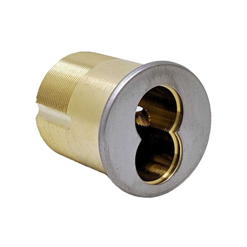 Falcon C987 12667-003 630 1-3/8 SFIC Mortise Housing Standard Straight Cam A12667-003-00 5 6 or 7 Pin Satin Stainless Steel Finish Non-Handed C987 12667-003 630