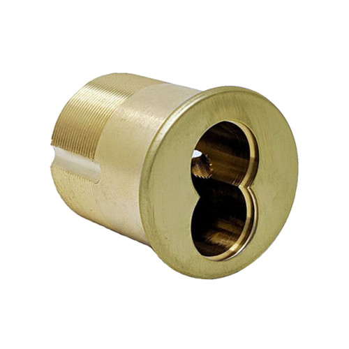 Falcon C992 12667-003 606 2 SFIC Mortise Housing Standard Straight Cam A12667-003-00 5 6-Pin Keyway Satin Brass Finish Non-Handed