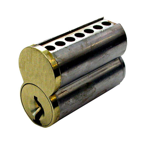 Falcon CB849 TB 606 SFIC 7-Pin Core 7-Pin TB Keyway Uncombinated 0 Keys Satin Brass Finish Non-Handed CB849 TB 606