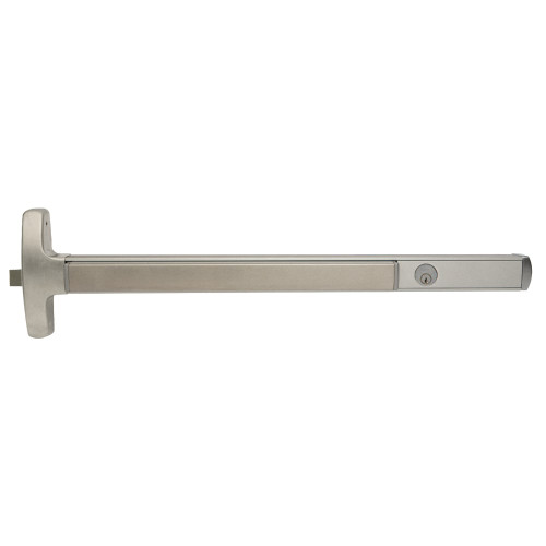 Falcon CD-24-R-EO 3 32D Grade 1 Rim Exit Device Cylinder Dogging Exit Only 36 Satin Stainless Steel Finish