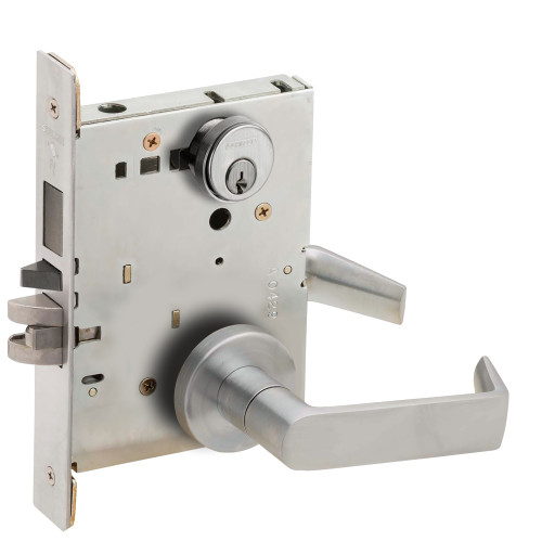 Schlage L9453P 06A 626 Entrance Mortise Lock with Deadbolt 06A Design  Satin Chrome