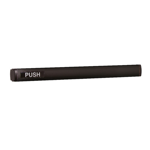 Falcon EL1490EO 36IN LHR DC13 Concealed Vertical Rod Touchbar Exit Device 36 In Exit Only Electric Latch retraction Dark Bronze Anodized Aluminum EL1490EO 36IN LHR DC13