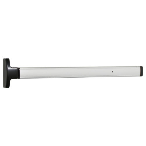 Falcon EL1690EO 30IN US28 Grade 1 Concealed Vertical Rod Exit Device Narrow Stile Pushpad 30 Device Exit Only Electric Latch Retraction Satin Aluminum Clear Anodized Finish Field Reversible EL1690EO 30IN US28