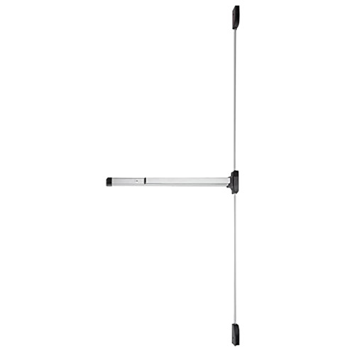 Falcon F-19-V-EO SP28 4 RHR Grade 1 Fire Rated Surface Vertical Rod Exit Device Exit Only 48 In RHR Aluminum Painted
