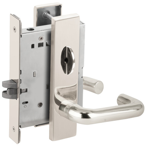 Schlage L9040 03L 625 Grade 1 Bed Bathroom Privacy Mortise Lock 03 Lever L Escutcheon Bright Chrome Finish Field Reversible