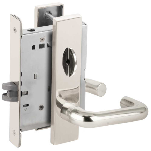 Schlage L9040 03L 625 Grade 1 Bed Bathroom Privacy Mortise Lock 03 Lever L Escutcheon Bright Chrome Finish Field Reversible L9040 03L 625