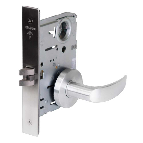 Falcon MA101 AG 625 Grade 1 Passage Mortise Lock Avalon Lever Gala Rose Bright Chrome Finish MA101 AG 625
