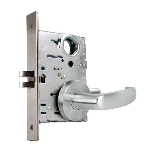 Falcon MA101 QG 630 Grade 1 Passage Mortise Lock Quantum Lever Gala Rose Satin Stainless Steel Finish