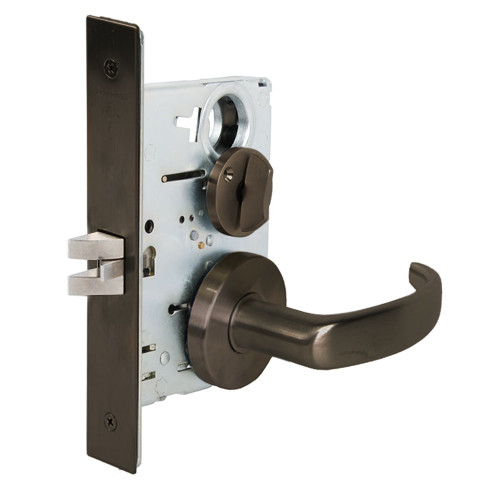 Falcon MA321 QG 613 Grade 1 Privacy Mortise Lock Quantum Lever Gala Rose Oil Rubbed Bronze Finish