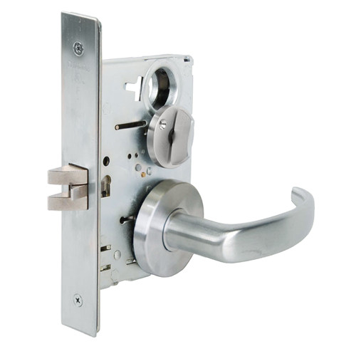 Falcon MA321 QG 626 Grade 1 Privacy Mortise Lock Quantum Lever Gala Rose Satin Chrome Finish