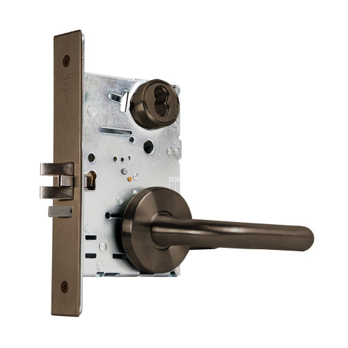 Falcon MA561B SG 613 Grade 1 Classroom Mortise Lock SFIC Prep Less Core Sutro Lever Gala Rose Oil Rubbed Bronze Finish