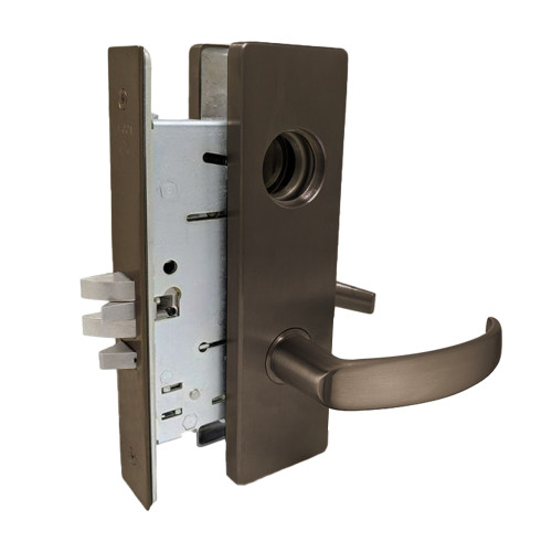 Falcon MA561L QN 613 Grade 1 Classroom Mortise Lock Less Cylinder Quantum Lever Napa Escutcheon Oil Rubbed Bronze Finish