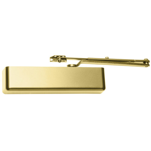 Falcon SC81A RWPA BR SC80 Series Medium Duty Closer Regular Arm with PA Bracket SLIM Cover Satin Brass Painted