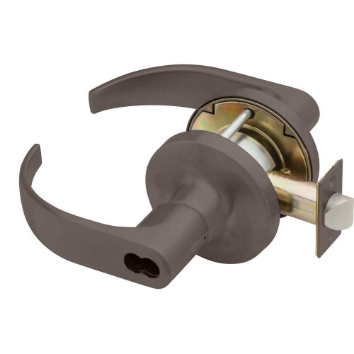 Falcon T561BD Q 613 Grade 1 Classroom Cylindrical Lock SFIC Prep Less Core Quantum Lever Standard Rose Dark Oxidized Satin Bronze Oil Rubbed Finish Non-Handed T561BD Q 613