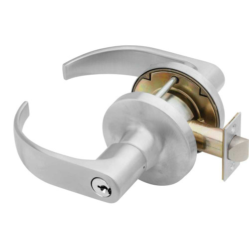Falcon T561CP6D Q 626 Grade 1 Classroom Cylindrical Lock Key in Lever Cylinder Quantum Lever Standard Rose Satin Chrome Finish Non-Handed T561CP6D Q 626
