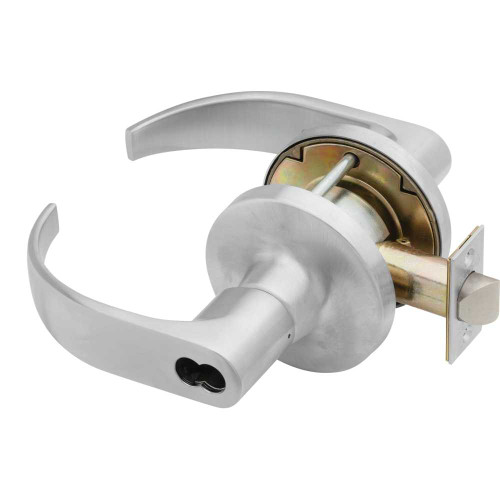 Falcon T561JD-SCH Q 626 Grade 1 Classroom Cylindrical Lock Schlage FSIC Less Core Quantum Lever Standard Rose Satin Chrome Finish Non-Handed T561JD-SCH Q 626