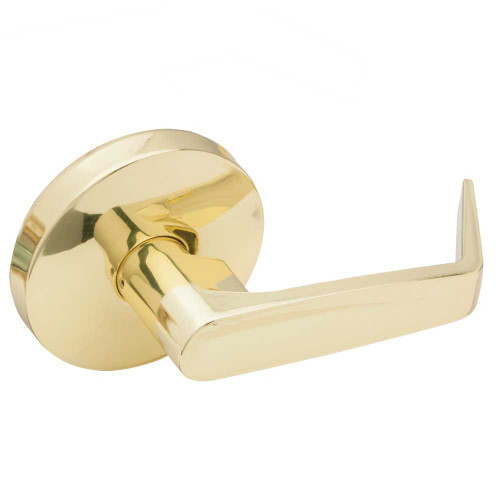 Falcon W12 D 605 Grade 2 Single Dummy Cylindrical Lock Non-Keyed Dane Lever Standard Rose Bright Brass Finish Non-handed W12 D 605